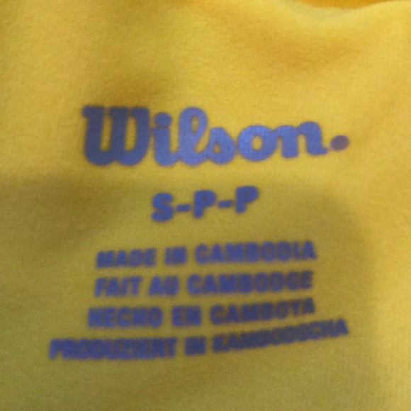 Yellow and white Wilson tennis skirt - Picture 5 of 5